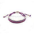 inspired attractive candy mixed order colorful adjustable rope braided bracelet